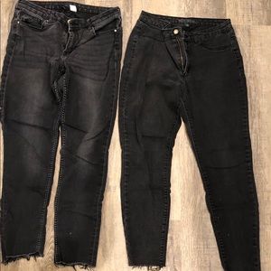 2 Pairs Black Skinny Jeans